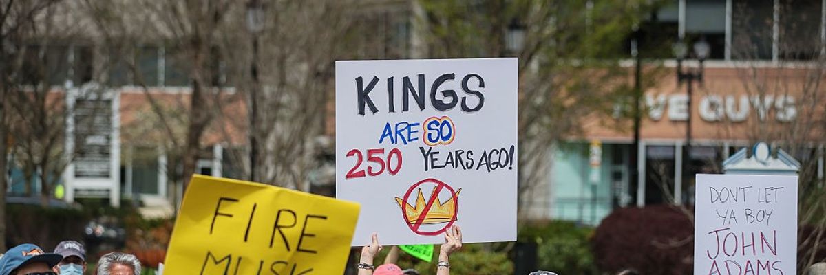'No kings' anti-Trump demonstrations around Boston invoke American Revolution