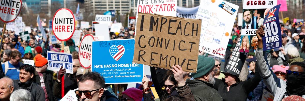 No Kings Day in Chicago.