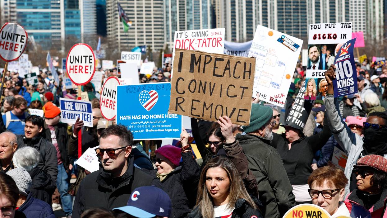 No Kings Day in Chicago.