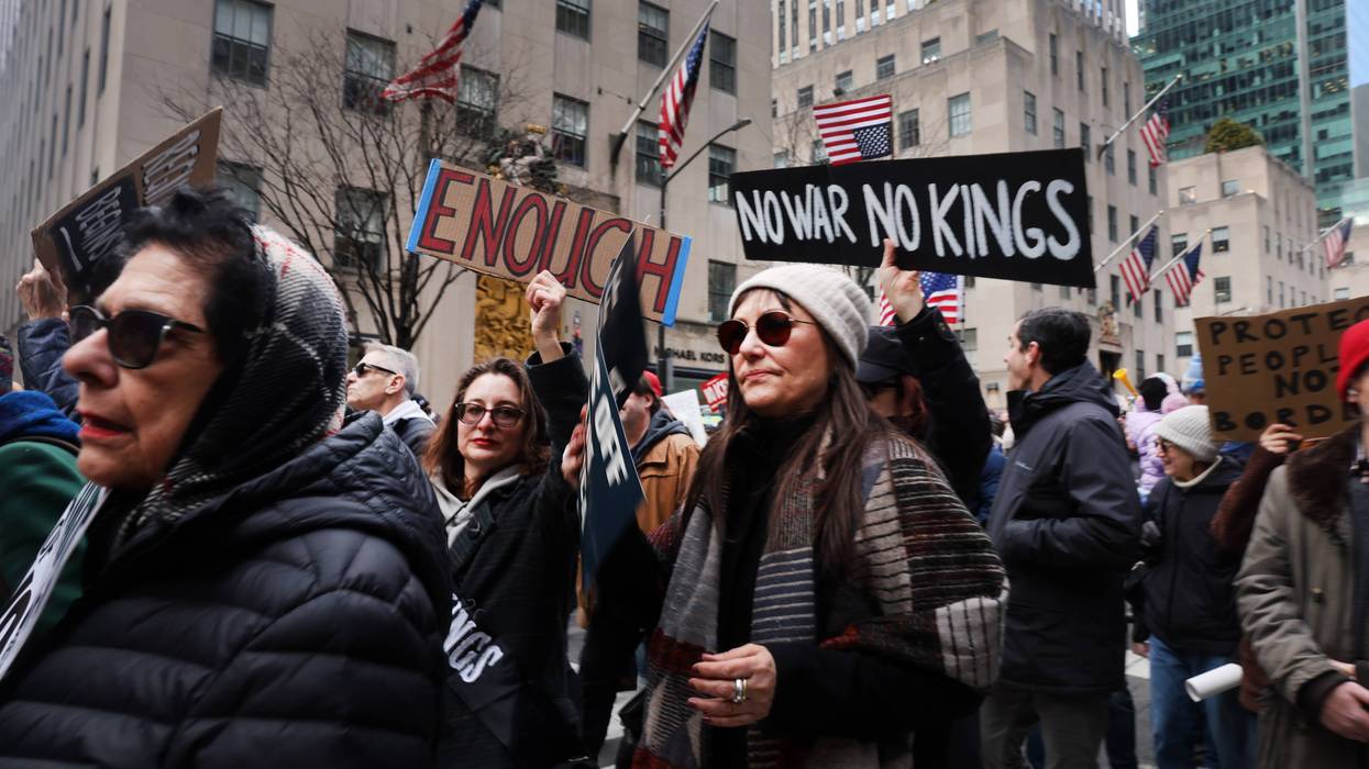No Kings Demonstration In NYC Protests Against Policies Of President Trump's Adminstration
