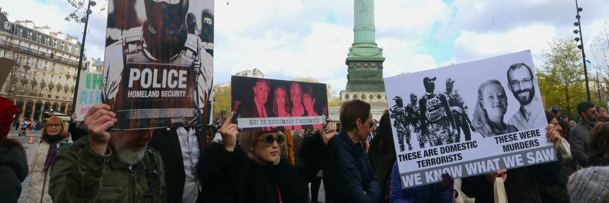 No Kings Movement Protests In Paris