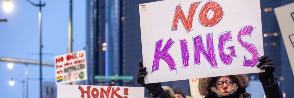 No Kings on Presidents Day Protest