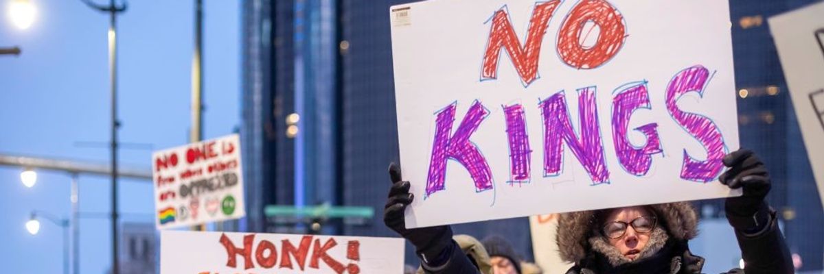 No Kings on Presidents Day Protest