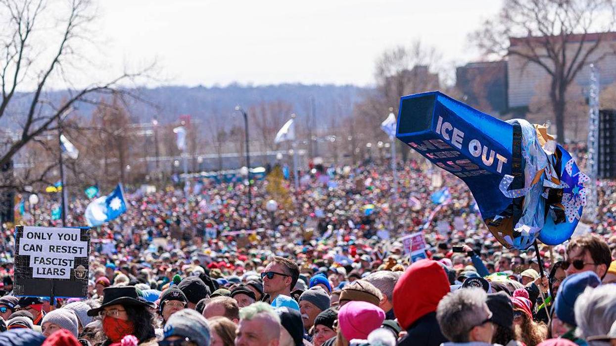 No Kings protest in Saint Paul