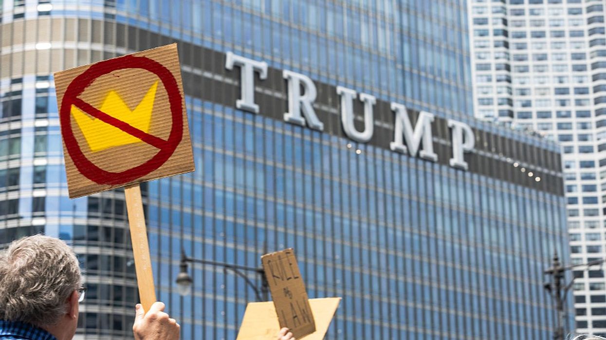 No Kings protest outside Trump Tower in Chicago