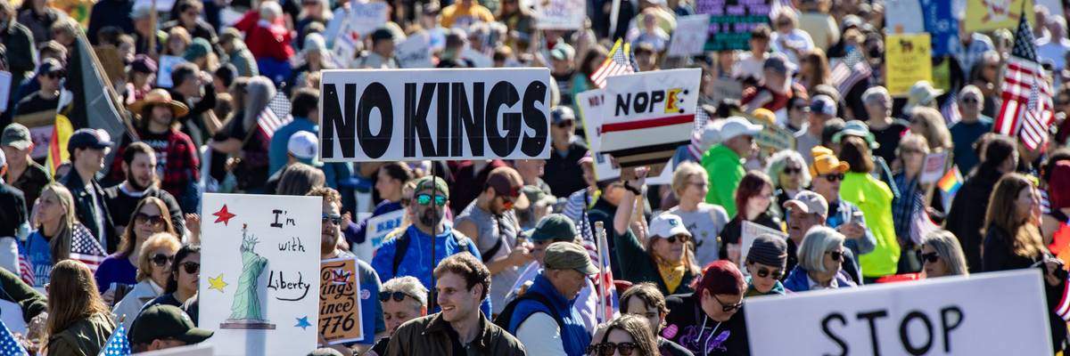 No Kings protest