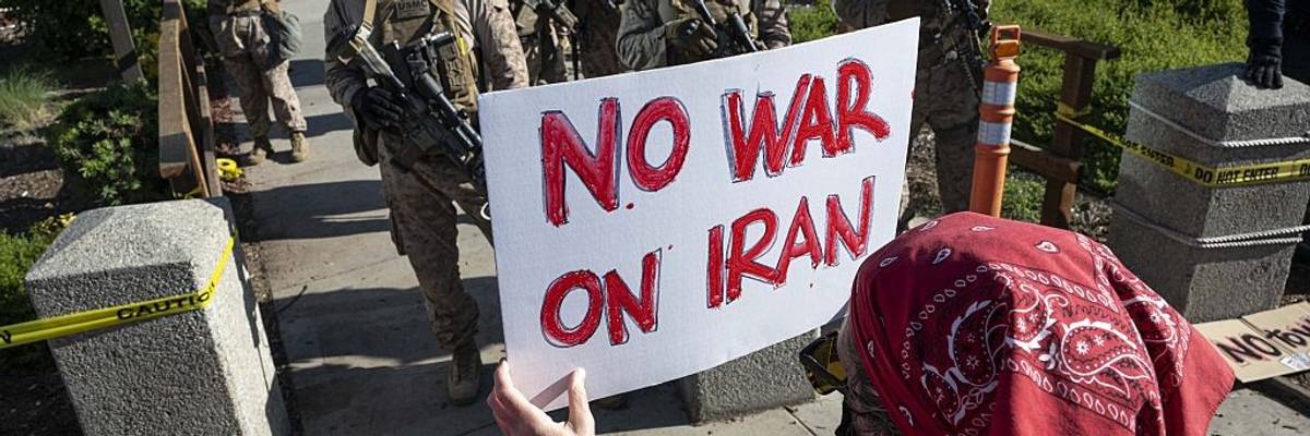 'No War on Iran' protest held in Los Angeles