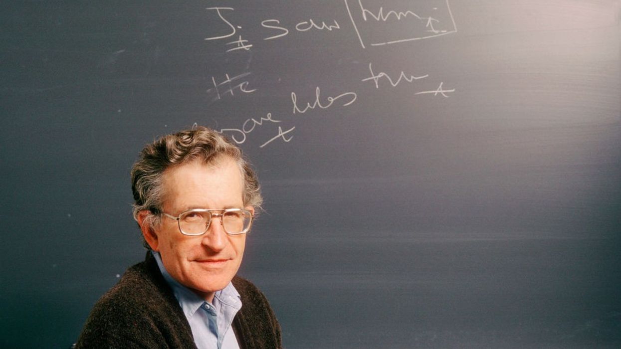 Noam Chomsky at MIT in 1987