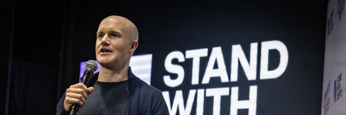 Nonprofit Stand With Crypto, which was set up by the cryptocurrency company Coinbase, holds a get-out-the-vote rally in Hollywood, featuring the rapper Nas