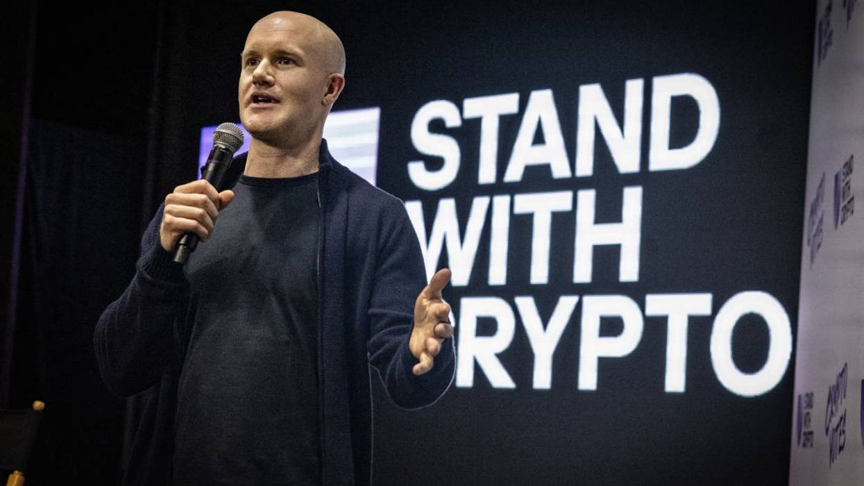 Nonprofit Stand With Crypto, which was set up by the cryptocurrency company Coinbase, holds a get-out-the-vote rally in Hollywood, featuring the rapper Nas