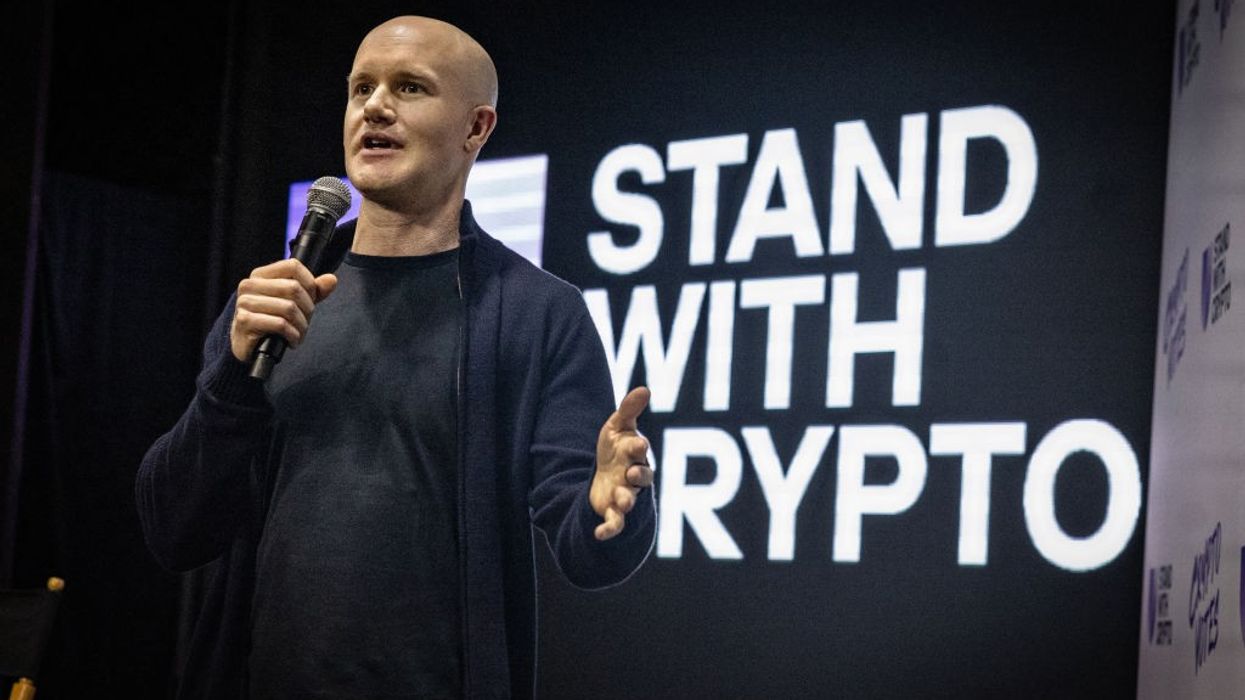 Nonprofit Stand With Crypto, which was set up by the cryptocurrency company Coinbase, holds a get-out-the-vote rally in Hollywood, featuring the rapper Nas