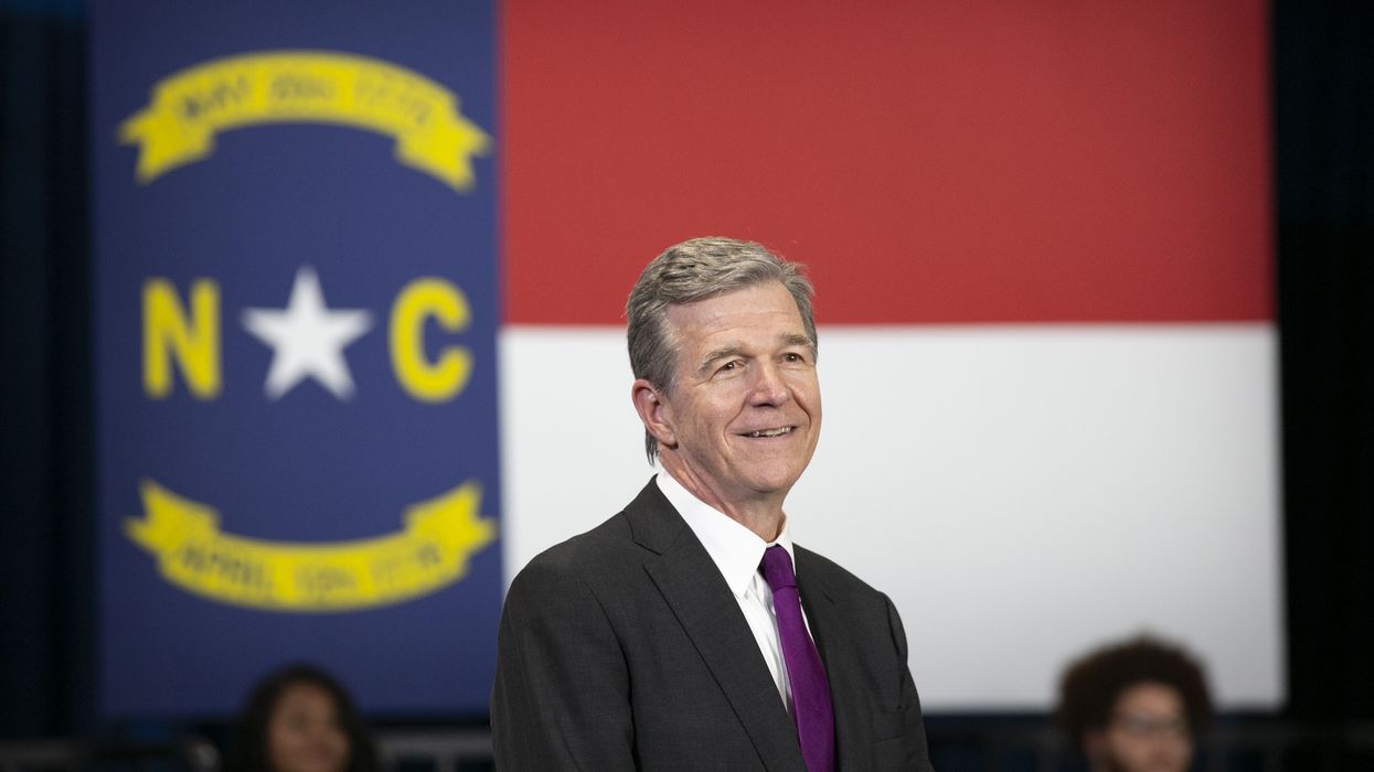 North Carolina Gov. Roy Cooper is seen at an event