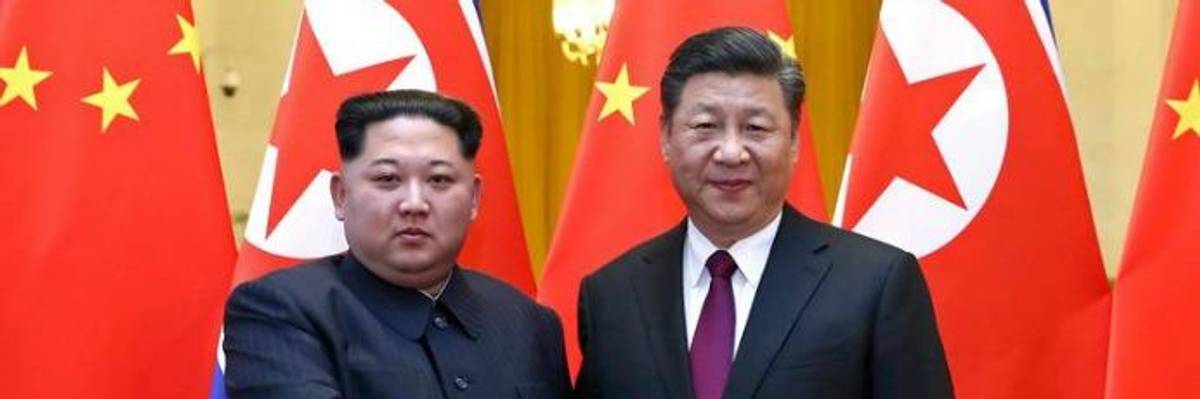 Urging 'Goodwill' and 'Atmosphere of Peace' From US, Kim Jong-un Says Denuclearization on the Table