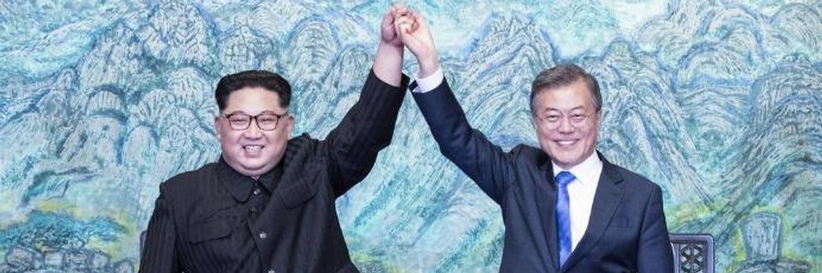 In 'Tremendous' Steps Toward Peace, North and South Korea Vow to End War and Pursue a Nuclear-Free Peninsula