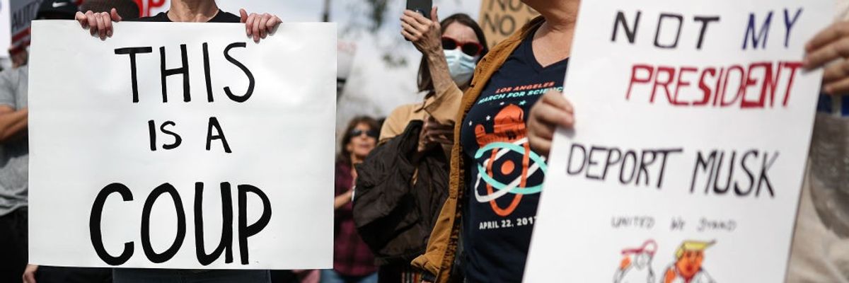 "Not My President's Day" Protests Break Out Across The U.S.