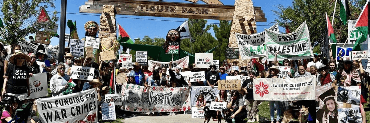 #NotAnotherBomb protest in Albuquerque