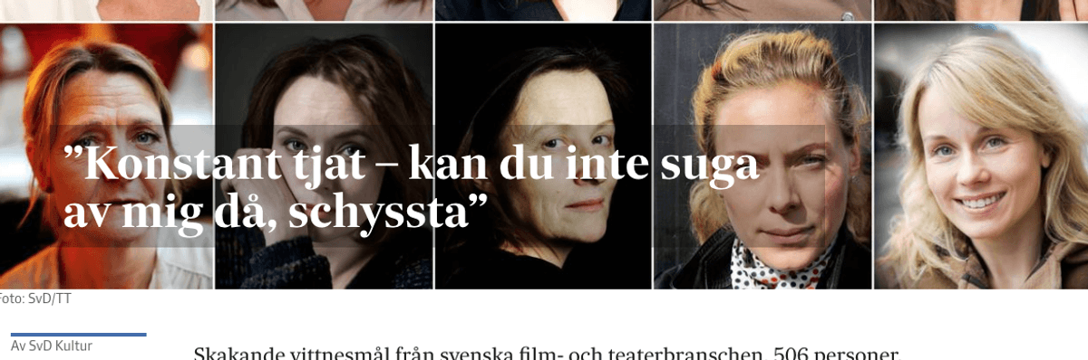 The #MeToo Movement in Sweden Shows Why We Need Feminism More Than Ever.