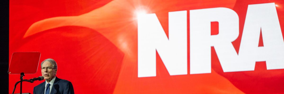 NRA CEO speaks at the group's annual convention