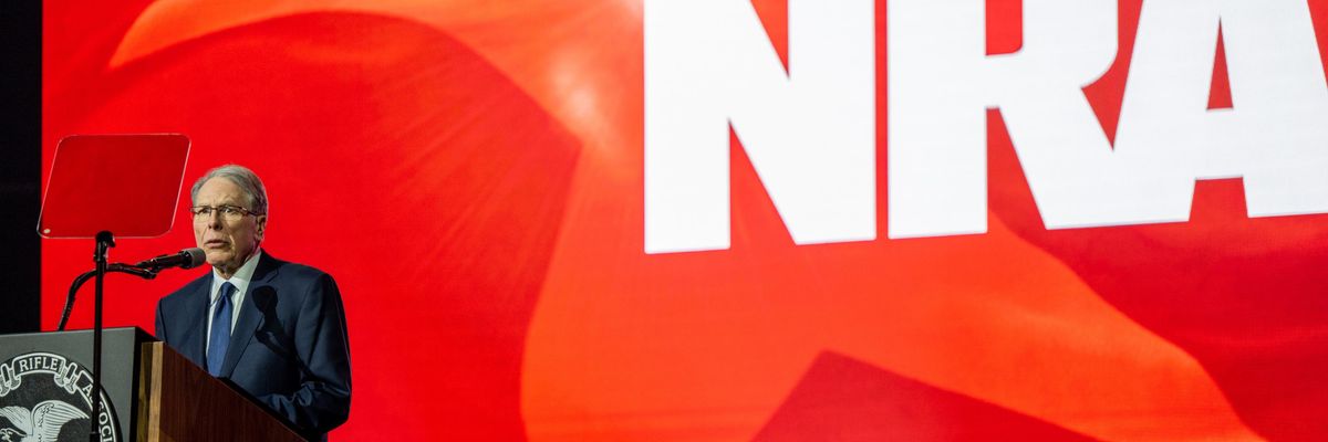 NRA CEO speaks at the group's annual convention