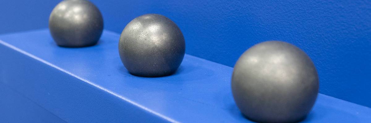 Nuclear fuel displayed for small modular reactors.