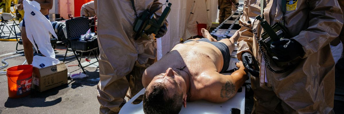 Nuclear response exercise near Zaporizhzhia in Ukraine