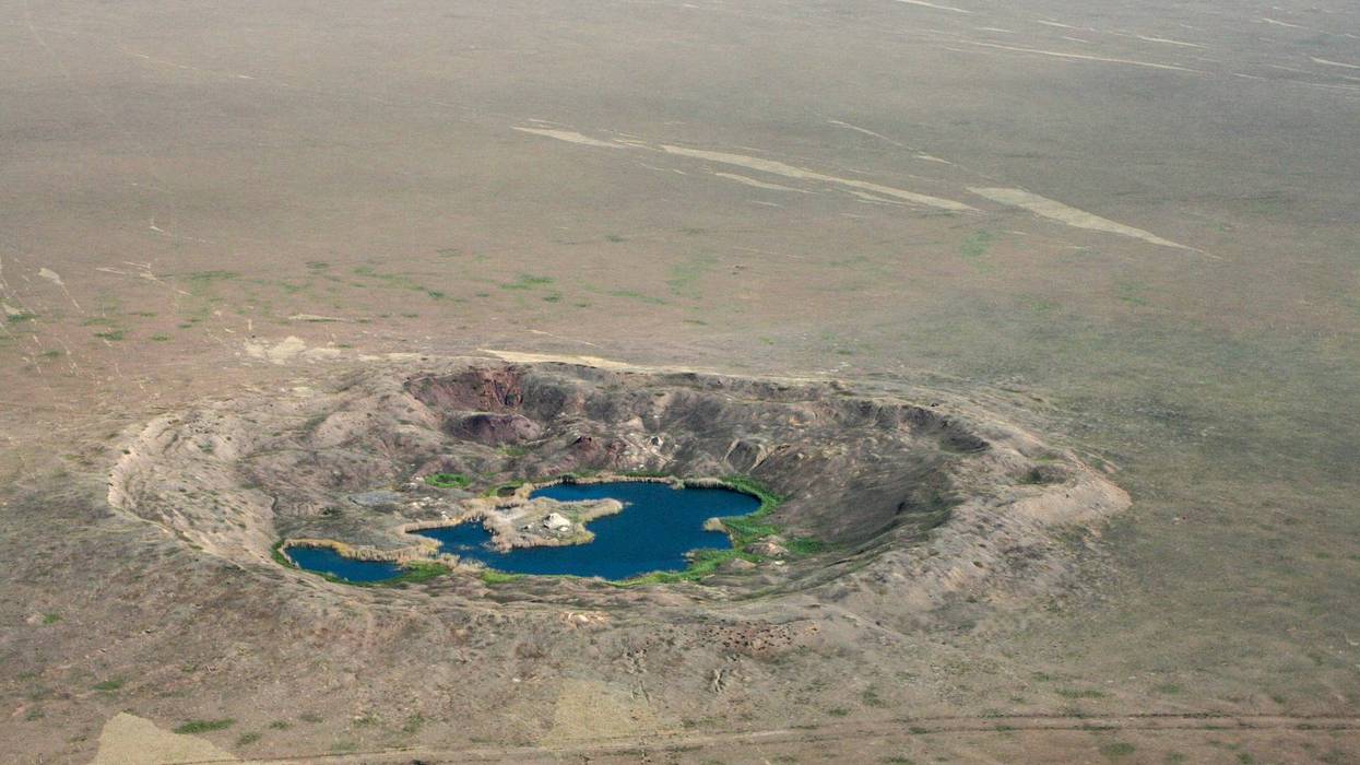 Nuclear test crater