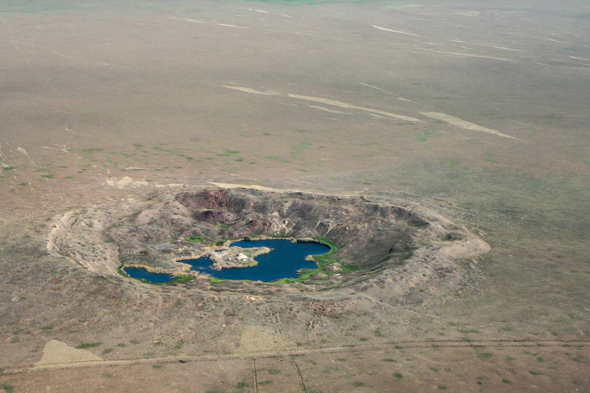 Nuclear test crater