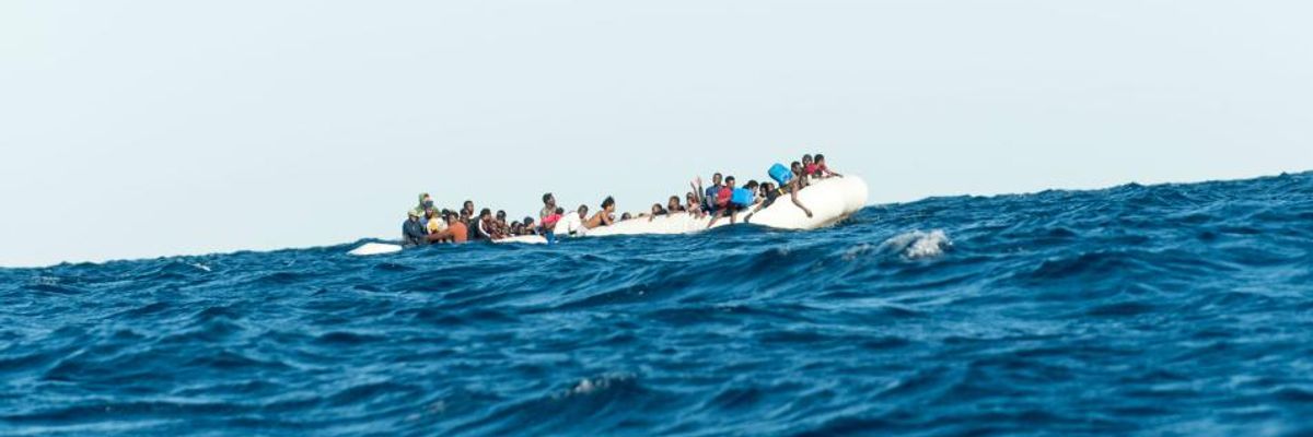 After Aerial Bombing Kills Dozens of Migrants in Libya, 82 More Reported Missing at Sea