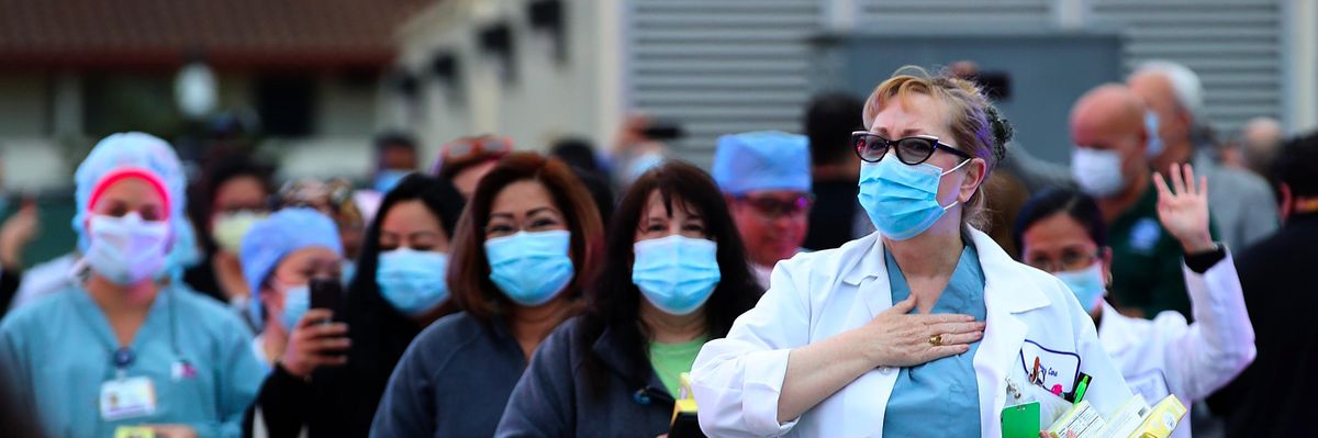 Nurses at Kaiser Hospital in San Francisco
