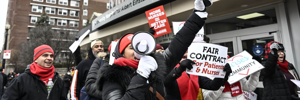 Nurses strike for a fair contract