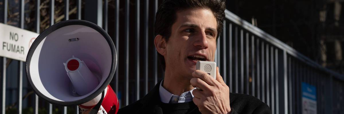 NY Congressional Candidate Jack Schlossberg Joins Nurses On Picket Line