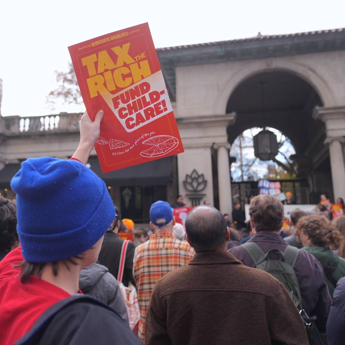 NYC-DSA holds a rally to tax the rich
