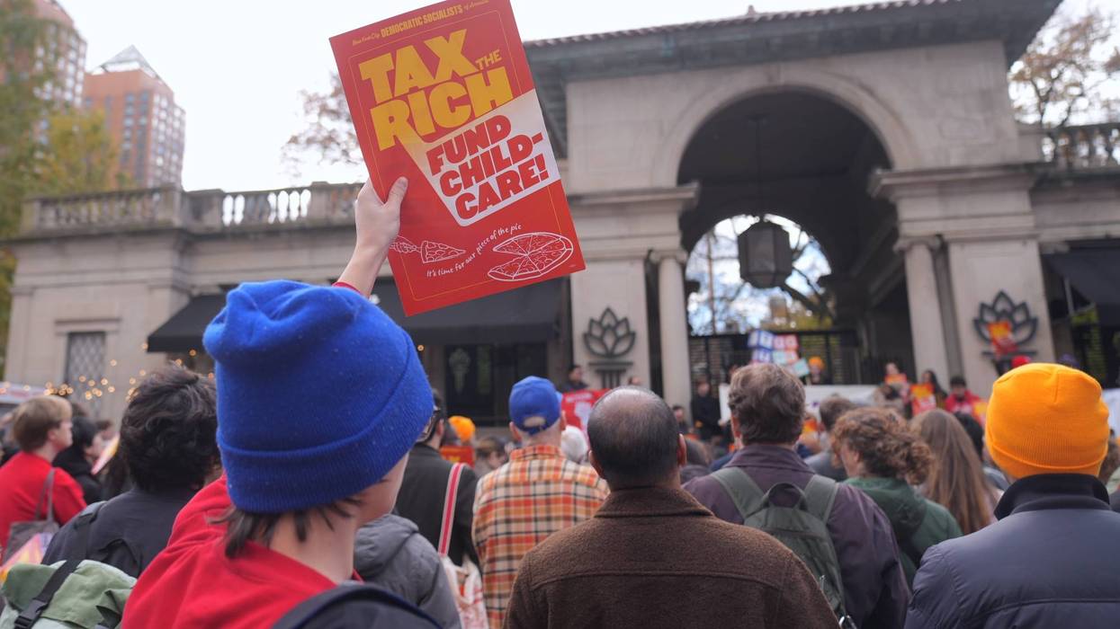 NYC-DSA holds a rally to tax the rich