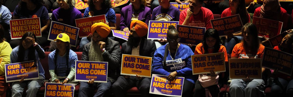 NYC Mayoral Candidate Zohran Mamdani Holds Rally Ahead Of Nov. Election