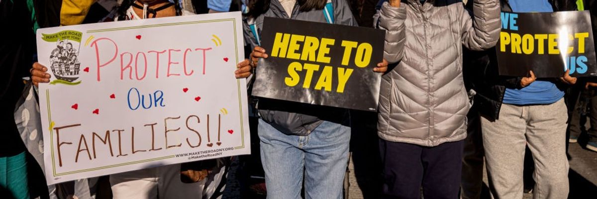 NYC protest against Trump immigration policies