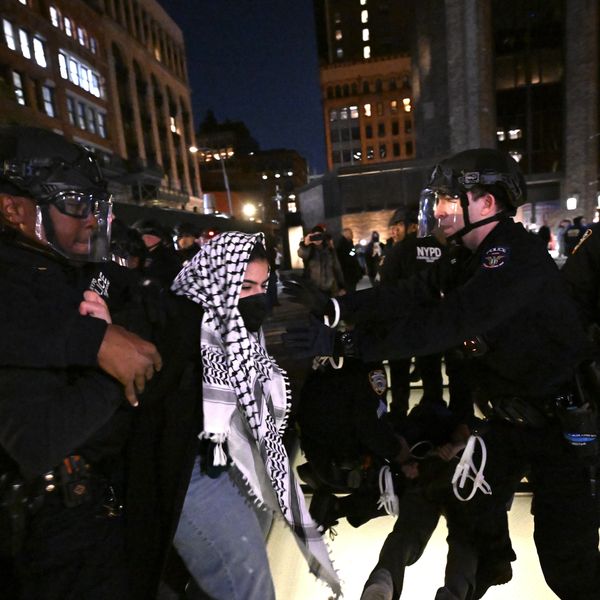 NYPD officers arrest pro-Palestinian protesters at NYU