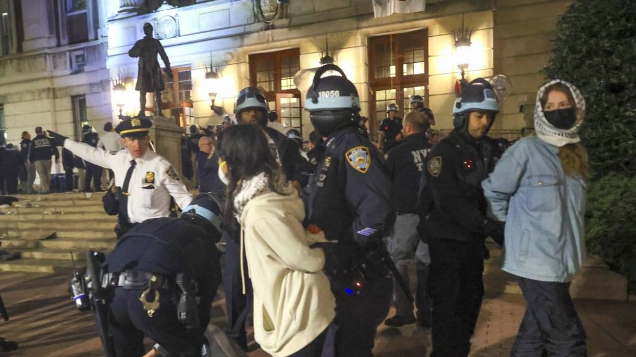 NYPD officers detain dozens of pro-Palestinian students