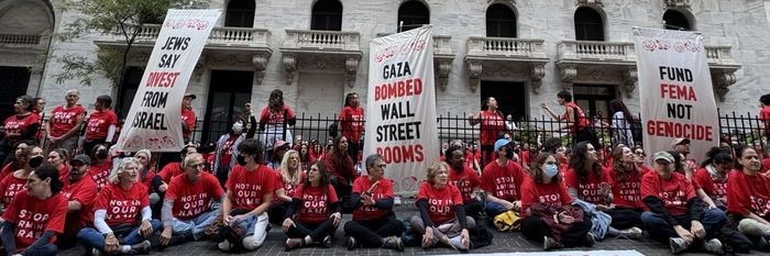 NYSE anti-genocide protest
