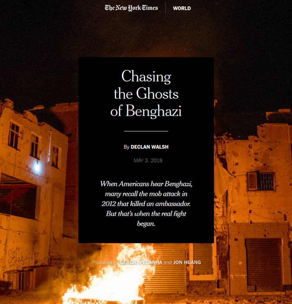NYT: Chasing the Ghosts of Benghazi