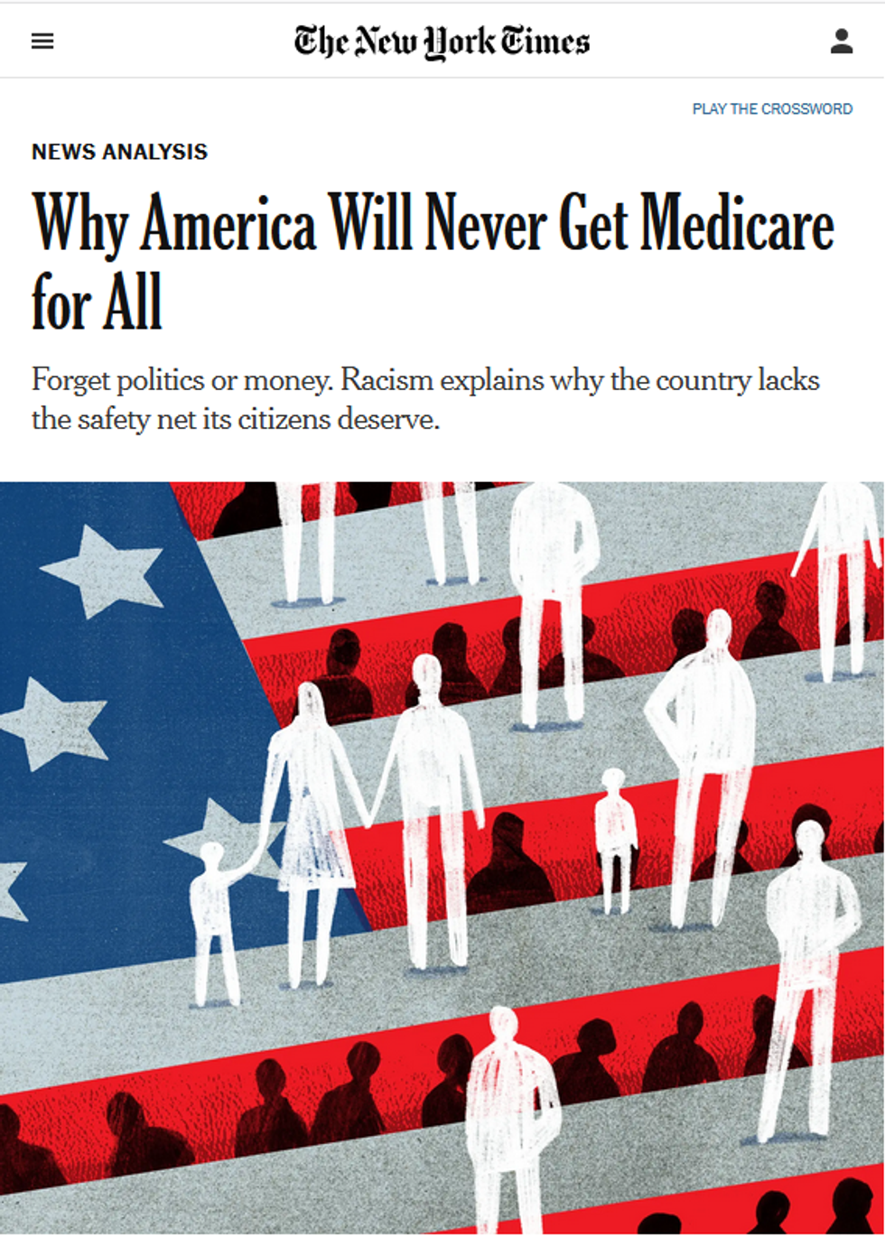 NYT: Why America Will Never Get Medicare for All