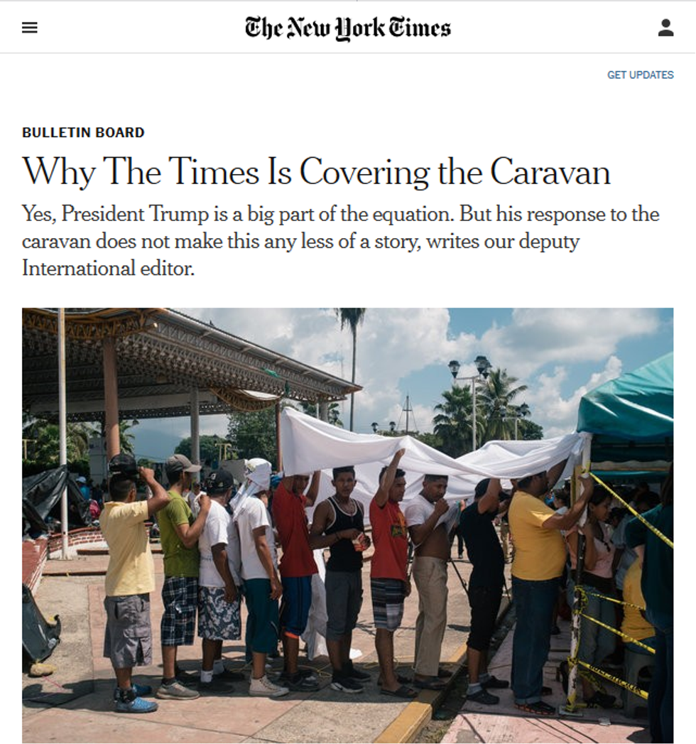 NYT: Why the Times Is Covering the Caravan