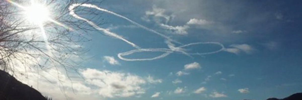 Pentagon's Latest Waste of Taxpayer Money as US Navy Pilots Draw Huge Penis in the Sky