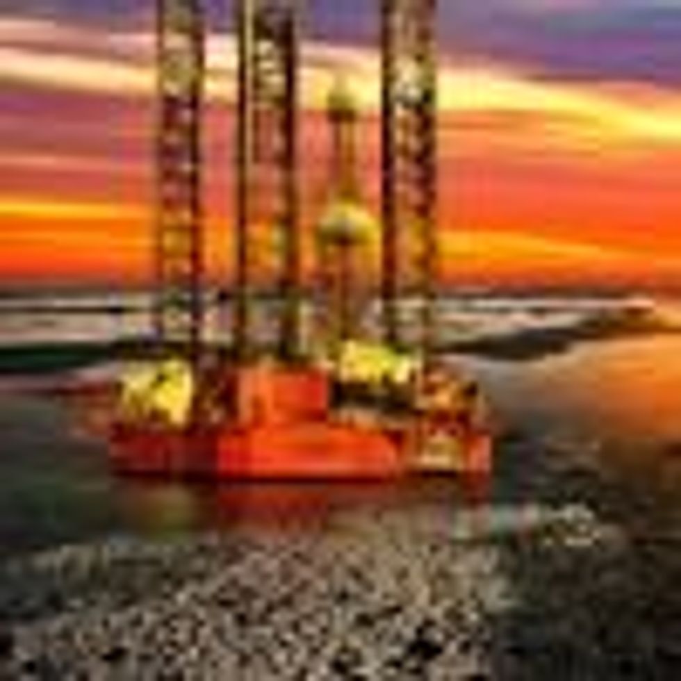 offshore oil drilling rig