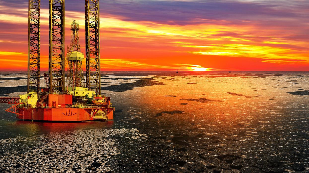 offshore oil drilling rig