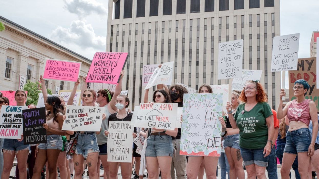 Ohio abortion rights protest.