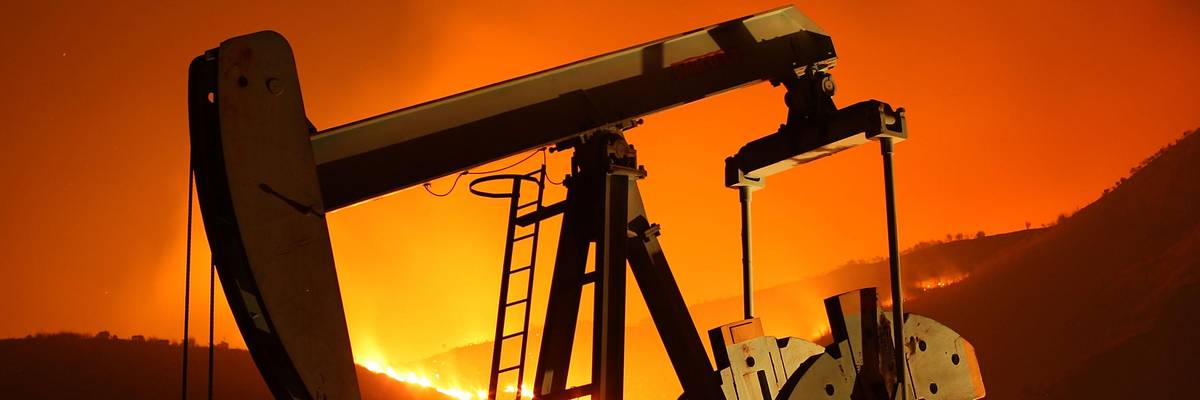 oil development and fire in california