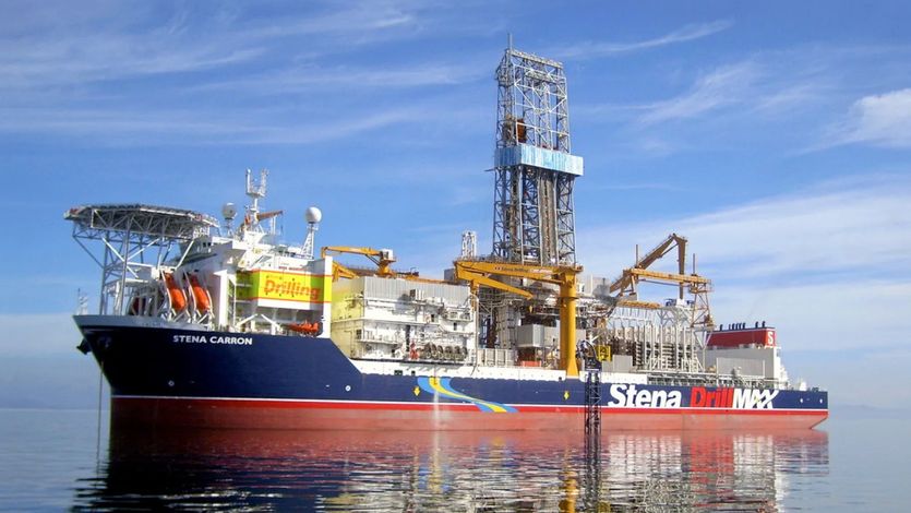 Oil drilling ship off Guyana