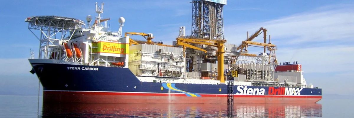Oil drilling ship off Guyana
