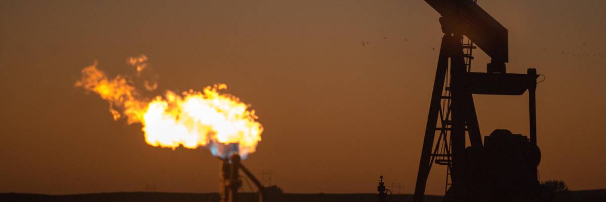 oil flare in montana