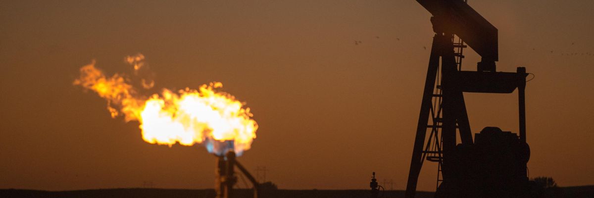 oil flare in montana